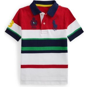 Polo Ralph Lauren Toddler Little Boys Striped Polo Shirt Size 2/2T NWT